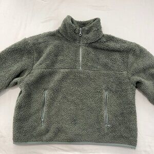 GIRLFRIEND COLLECTIVE Half-Zip Fleece - Small - Color: Pine
